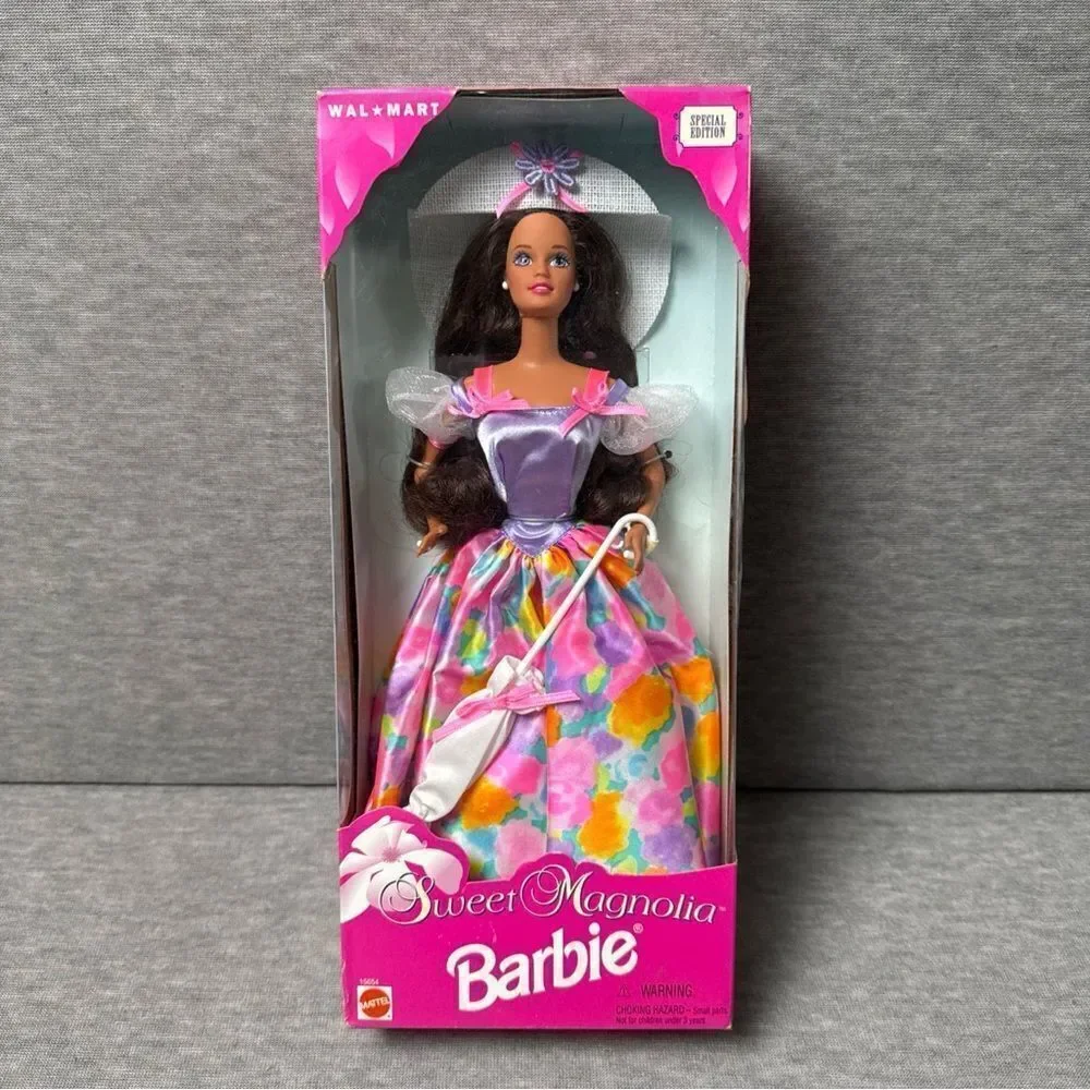 Vintage 1995 Mattel Sweet Magnolia Barbie Doll Walmart Special‎ Edition Brunette
